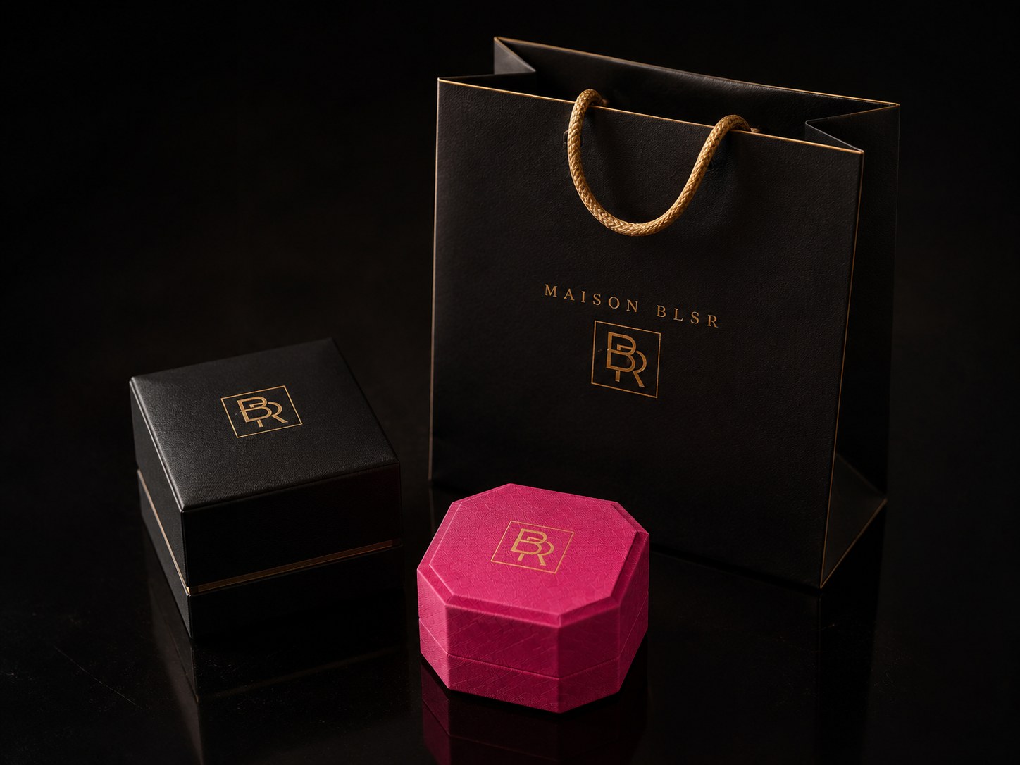 MAISON BLSR 専用ピンクボックス・ショッパーバッグ・ジュエリーボックス